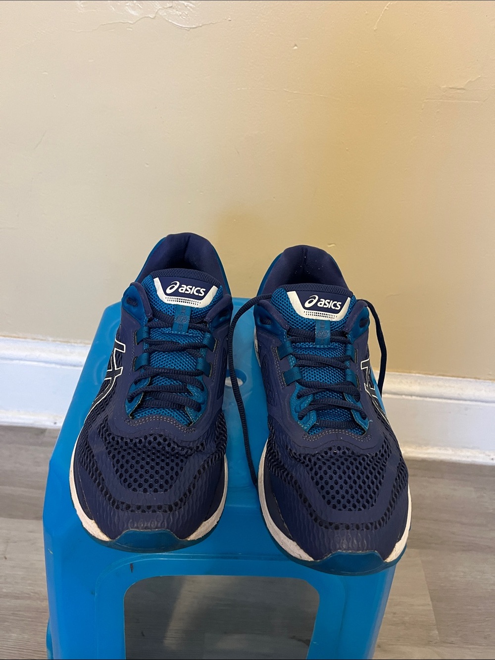 ASICS Men’s Navy and Teal Athletic Sneakers
